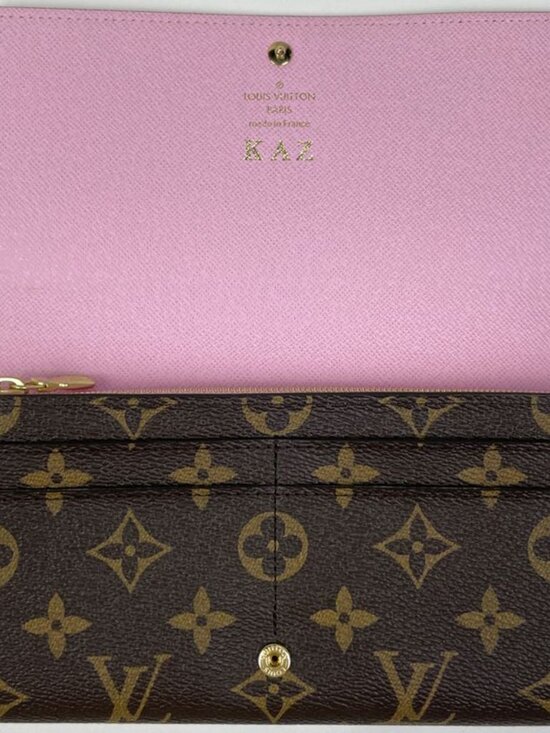 Louis Vuitton Portefeuille Sarah Bill Purse Coin Wallet Monogram Brown - Picture 8 of 9